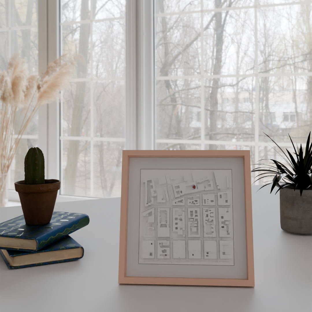 Personalisierter 3D City Frame