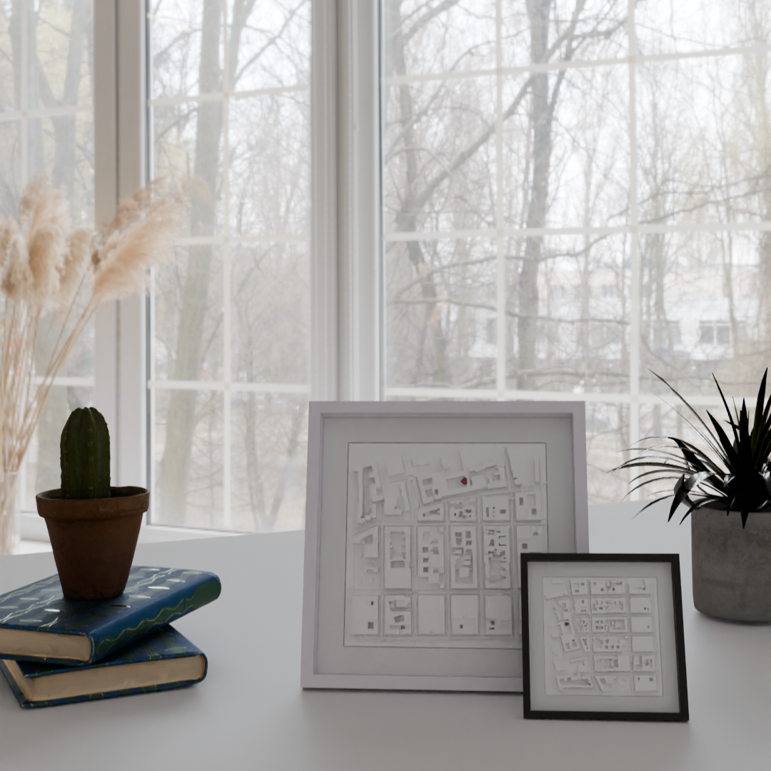 Personalisierter 3D City Frame